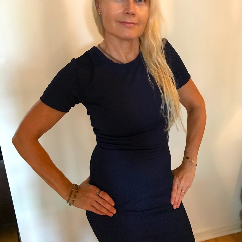 dress, color navy